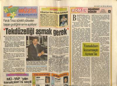 Hürriyet Gazetesi Kelebek Eki 12 Mart 1991 - Seyhan Sapmaz - Vedat Çöloğlu Sürpriz İlişki GZ78308 - 1