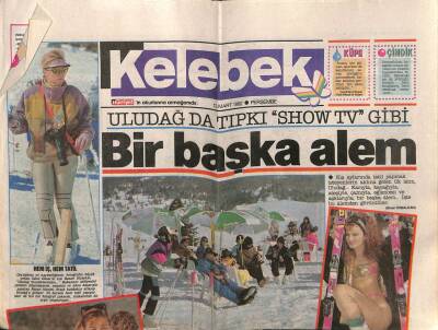 Hürriyet Gazetesi Kelebek Eki 12 Mart 1992 - Uludağ Bir Başka Alem GZ63902 - 1