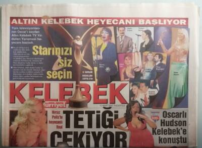 Hürriyet Gazetesi Kelebek Eki 12 Mart 2007 Starınızı Siz Seçin - Ceme Şapkayla Para Topladı - GZ44359 - 1