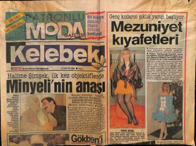 Hürriyet Gazetesi Kelebek Eki 12 Mayıs 1992 - Berhan Şimşekin Annesi Halime Şimşek Objektiflerde GZ75670 - 1