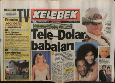 Hürriyet Gazetesi Kelebek Eki 12 Nisan 1987 - Tele-Dolar Babaları GZ63553 - 1