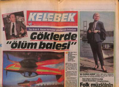 Hürriyet Gazetesi Kelebek Eki 12 Nisan 1988 - Esin Afşar , Benimsediği Müzik Tarzından Vazgeçmiyor...Folk Müziğinin Son Temsilcisi GZ94890 - 1