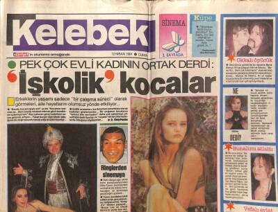 Hürriyet Gazetesi Kelebek Eki 12 Nisan 1991 - Şebnem Dönmezi Kim Kandıracak GZ75756 - 1