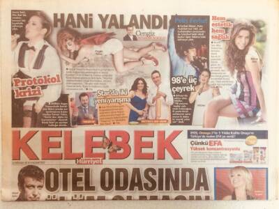 Hürriyet Gazetesi Kelebek Eki 12 Nisan 2010 - Nejat İşler Otel Odasında Ölüm Olmasın, Modacıları Aynı, Polis Ferhat, Sürpriz Düet GZ40106 - 1