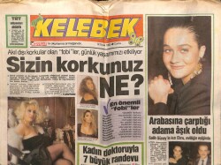 Hürriyet Gazetesi Kelebek Eki 12 Ocak 1990 - Salih Güneyin Kızı Evliliğin Eşiğinde GZ63510 - 2