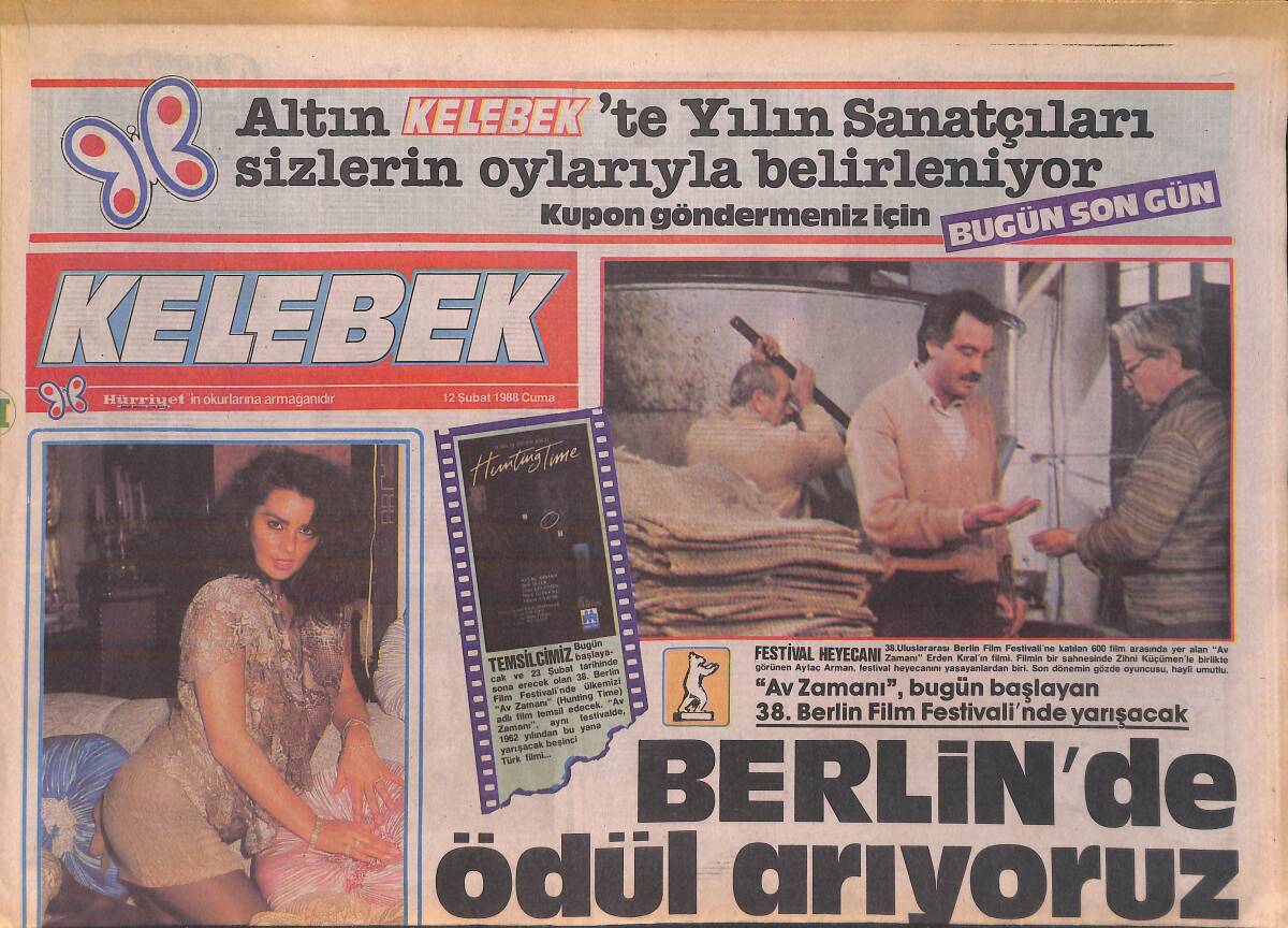 Hürriyet Gazetesi Kelebek Eki 12 Şubat 1988 - Serpil Çakmaklı Bol Kazanıp Gönlünce Harcıyor - Jack Nicholson: Babam Belli Değil GZ156120 - 1