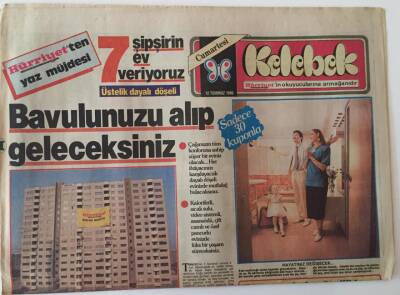 Hürriyet Gazetesi Kelebek Eki 12 Temmuz 1986 - İstanbul Festivali Kendi Kendine Devam Ediyor GZ18444 - 1