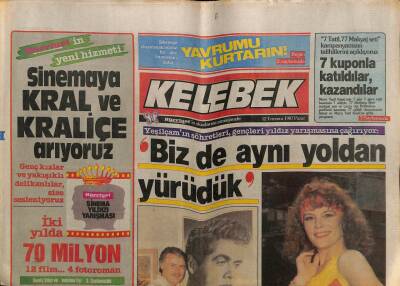 Hürriyet Gazetesi Kelebek Eki 12 Temmuz 1987- Hülya Koçyiğit Bizde Aynı Yollardan Yürüdük GZ63708 - 1