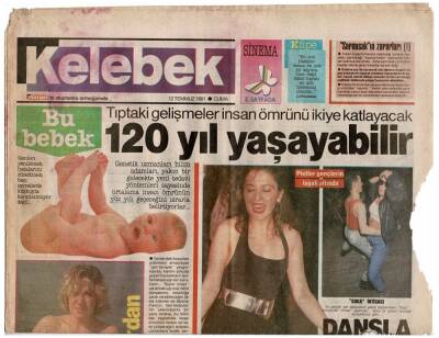 Hürriyet Gazetesi Kelebek Eki 12 Temmuz 1991 - Küçük Prensin (Prens Edward) Dişi Gölgesi (Koruması) GZ48037 - 1