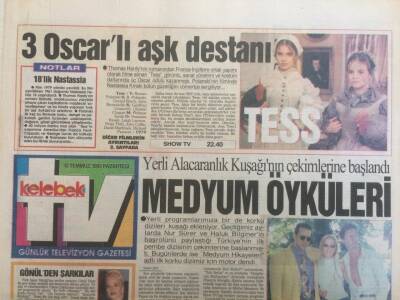 Hürriyet Gazetesi Kelebek Eki 12 Temmuz 1993 - Gönül Yazardan Şarkılar GZ35216 - 1