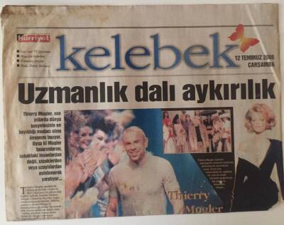 Hürriyet Gazetesi Kelebek Eki 12 Temmuz 2000 - Uzmanlık Dalı Aykırılık Thierry Mugler GZ31393 - 1