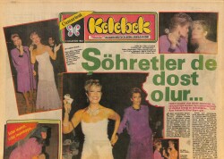 Hürriyet Gazetesi Kelebek Eki 13 Ağustos 1983 - Ferdi Özbeğen Assolistliğe Oynuyor - Milyonları , Rockyye Mutluluk Getirmedi GZ127376 - 1