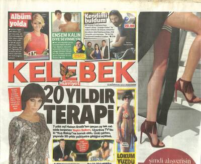 Hürriyet Gazetesi Kelebek Eki 13 Ağustos 2015 - Zeynep Beşerler Anıları Tazeliyor GZ115969 - 1