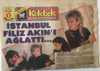 Hürriyet Gazetesi Kelebek Eki 13 Aralık 1982 - İstanbul Filiz Akını Ağlattı , Mehmet Ali Erbille Hayata İlk Adımı Kızı Sezin GZ18046 - 1