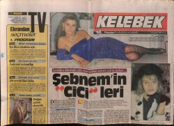 Hürriyet Gazetesi Kelebek Eki 13 Aralık 1987 - Şebnem Dinçgörün Cicileri GZ63805 - 1