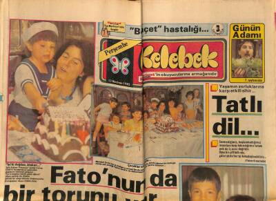 Hürriyet Gazetesi Kelebek Eki 13 Haziran 1985 - Fatma Girikin de Bir Torunu Var GZ113629 - 1