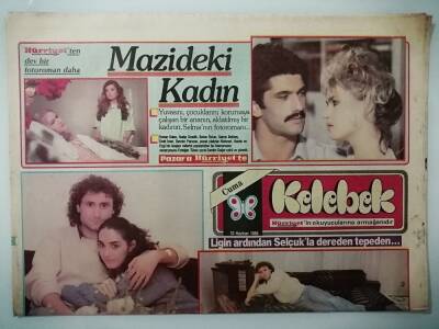 Hürriyet Gazetesi Kelebek Eki 13 Haziran 1986 Ligin Ardından Selçukla Dereden Tepeden -GZ14982 - 1