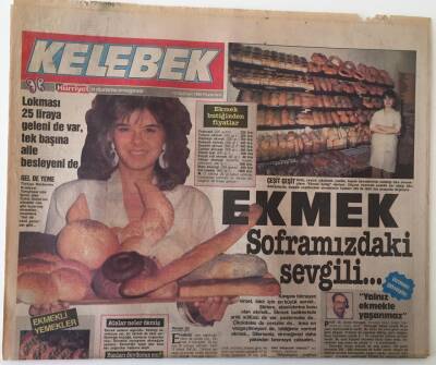 Hürriyet Gazetesi Kelebek Eki 13 Haziran 1988 - Ekmek Soframızdaki Sevgili ... GZ16893 - 2