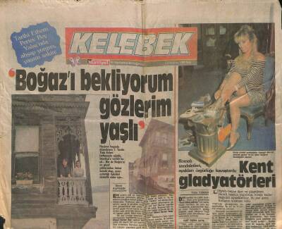 Hürriyet Gazetesi Kelebek Eki 13 Haziran 1989 - Ali Kırcaya Yasak - Sabancı , Taiwan TVsinin de Yıldızı GZ123061 - 1