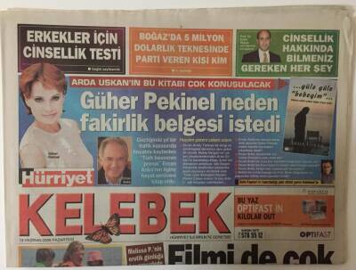 Hürriyet Gazetesi Kelebek Eki 13 Haziran 2005 - Hülya Avşar, Helinin İlk Defilesini Kaçırdı GZ20035 - 1
