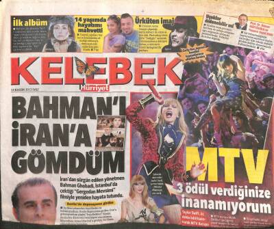 Hürriyet Gazetesi Kelebek Eki 13 Kasım 2012 - Zuhal Topal,Riski Seviyorum GZ104901 - 1