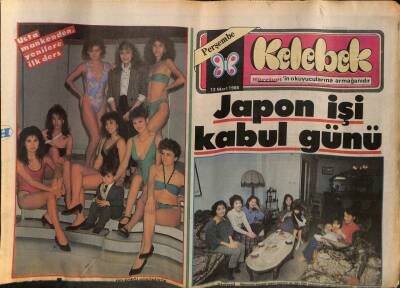 Hürriyet Gazetesi Kelebek Eki 13 Mart 1986 - Coşkun Sabah , Hem Coştu , Hem Coşturdu... GZ113616 - 1