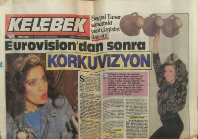 Hürriyet Gazetesi Kelebek Eki 13 Mart 1987 - Seyyal Taner Sanattaki Yeni Çizgisini İlan Etti GZ61938 - 2