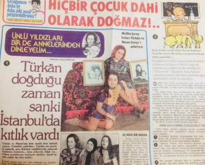 Hürriyet Gazetesi Kelebek Eki 13 Mayıs 1974 - Meliha Şoray Türkan Şoray Ve Nazan Şoray ı Anlatıyor GZ63393 - 2