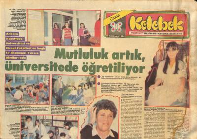 Hürriyet Gazetesi Kelebek Eki 13 Mayıs 1983 - Nilüfer , Türk Operetinin Babası İle Tanıştı... GZ115112 - 1