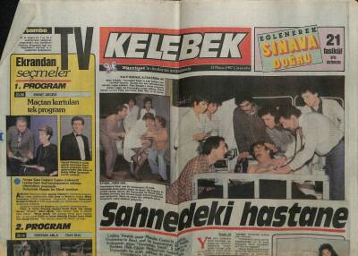 Hürriyet Gazetesi Kelebek Eki 13 Mayıs 1987 - Perihan Abla Kadrosuna Tatil Yok GZ61886 - 2