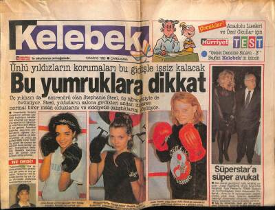 Hürriyet Gazetesi Kelebek Eki 13 Mayıs 1992 - Bu Yumruklara Dikkat GZ75668 - 1