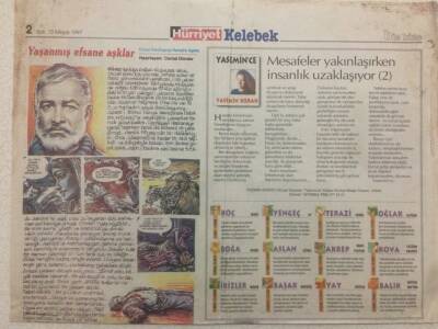 Hürriyet Gazetesi Kelebek Eki 13 Mayıs 1997 - Teomanın Kahramanları GZ50106 - 1