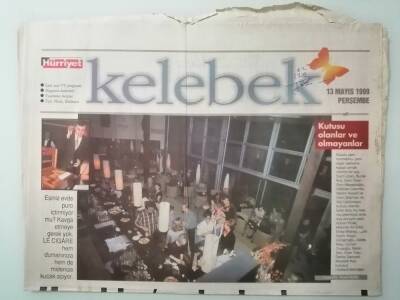 Hürriyet Gazetesi Kelebek Eki 13 Mayıs 1999 Sibel Turnagöl İddialı Geliyor -GZ14992 - 1