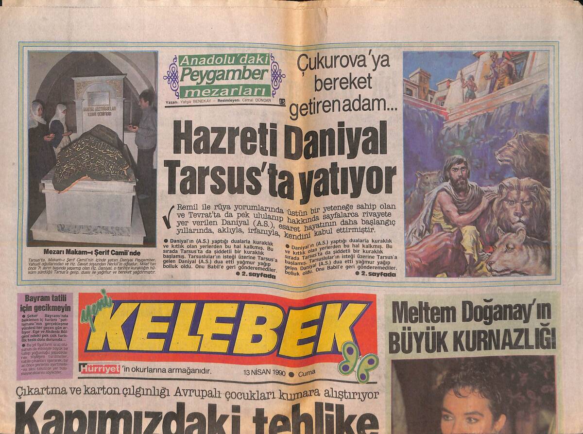 Hürriyet Gazetesi Kelebek Eki 13 Nisan 1990 - Meltem Doğanay'ın Büyük Kurnazlığı! - Füsun Önal'ın Hayatı Fotoğraf GZ138025 - 1