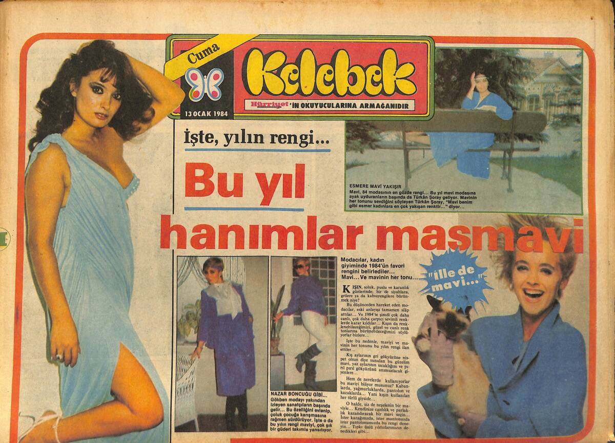 Hürriyet Gazetesi Kelebek Eki 13 Ocak 1984 - Ferdi Tayfur , Bir Karateci Yetiştiriyor GZ147338 - 1