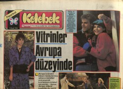 Hürriyet Gazetesi Kelebek Eki 13 Ocak 1986 - Vitrinler Avrupa Düzeyinde GZ158055 - Gökçekoleksiyon