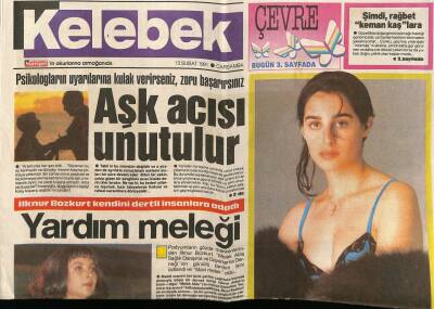 Hürriyet Gazetesi Kelebek Eki 13 Şubat 1991 - Tanju Okandan Sigaraya Veda GZ75809 - 1