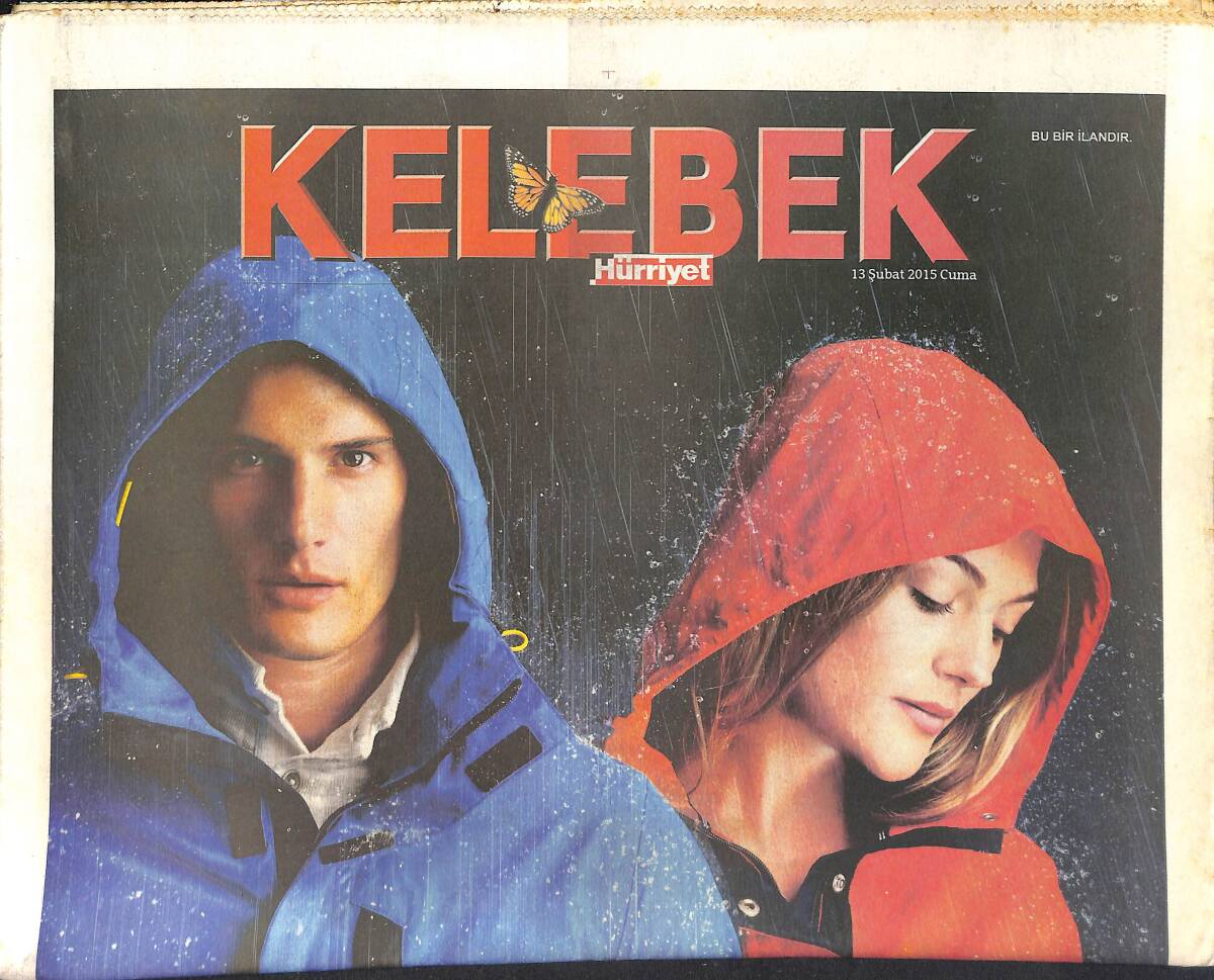 Hürriyet Gazetesi Kelebek Eki 13 Şubat 2015 - Bond'dan İlk Kareler - Grinin 50 Tonu Vizyonda GZ155127 - 1