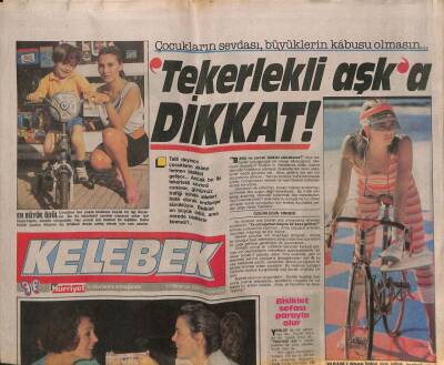 Hürriyet Gazetesi Kelebek Eki 13 Temmuz 1988 - Hülya Koçyiğit Ve Kızı , Film Setinde Bebek Konuştu GZ93866 - 1