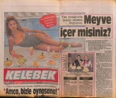 Hürriyet Gazetesi Kelebek Eki 13 Temmuz 1989 - Amerikalının Tren Aşkı GZ90715 - 1