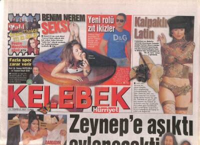 Hürriyet Gazetesi Kelebek Eki 13 Temmuz 2007 - Gülben Ergen , Yeni Çıkan Albümleri Beğenmediğini Söyledi GZ80017 - 1
