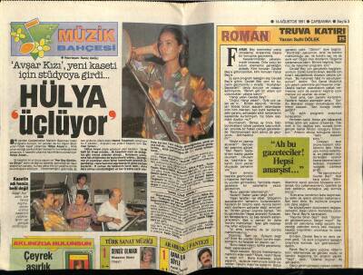 Hürriyet Gazetesi Kelebek Eki 14 Ağustos 1991 - Hülya Avşar Üçlüyor GZ78326 - 1