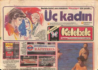 Hürriyet Gazetesi Kelebek Eki 14 Ekim 1985 - Vanda Pastırma Yazı... - Tabelalarda Kullanılan İsimler Türkçe Dışında Giderek Yaygınlaşıyor GZ92084 - 1