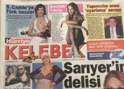 Hürriyet Gazetesi Kelebek Eki 14 Ekim 2005-George Clooney Yönetmenliği Tercih Etti GZ45137 - 2