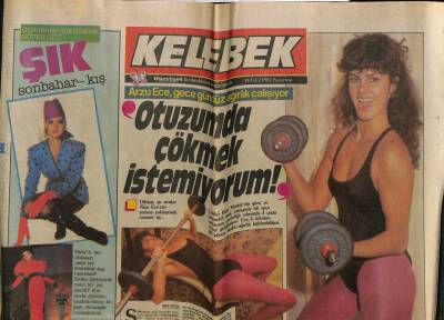 Hürriyet Gazetesi Kelebek Eki 14 Eylül 1987 - Küçük Prens Emrahın Marifeti , Hem Ağlatıyor , Hem Oynatıyor GZ94235 - 1
