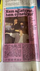 Hürriyet Gazetesi Kelebek Eki 14 Eylül 1987 - Küçük Prens Emrahın Marifeti , Hem Ağlatıyor , Hem Oynatıyor GZ94235 - 2