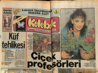 Hürriyet Gazetesi Kelebek Eki 14 Haziran 1985 - Neşe Karaböcekten Arapça Şarkılar GZ113628 - 1