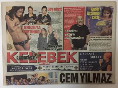 Hürriyet Gazetesi Kelebek Eki 14 Kasım 2009 - Köy Okulunda Gülben Ergen Korosu , Cem Yılmaz Harelendi GZ20070 - 1