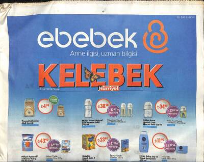 Hürriyet Gazetesi Kelebek Eki 14 Mart 2014 - Tolga Karele Haciz Şoku, Cesur Sibel, Cadı Angelina GZ107562 - 1