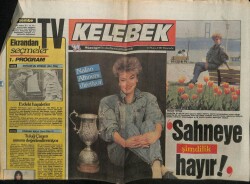 Hürriyet Gazetesi Kelebek Eki 14 Mayıs 1987 - Nalan Altınörs Diretiyor GZ61885 - 2